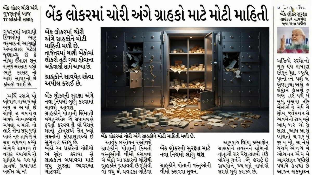 Bank Locker Theft Rules