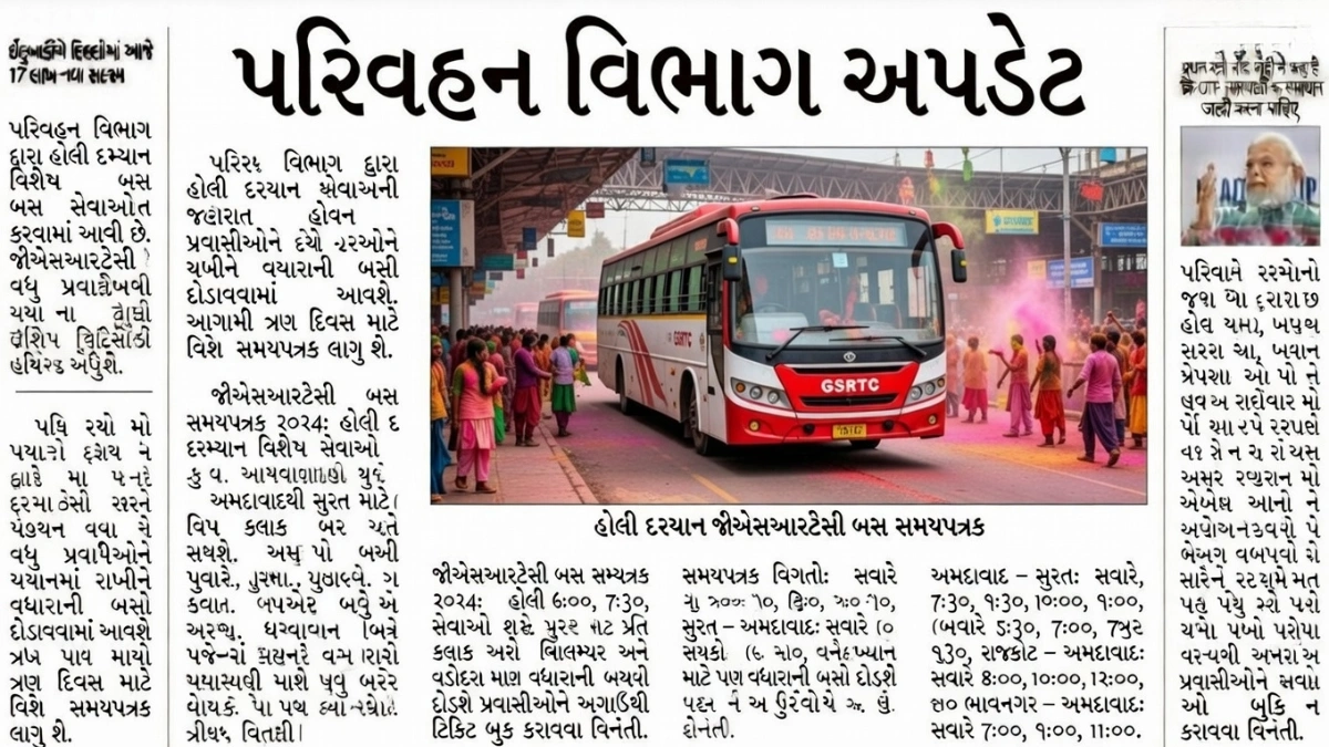 GSRTC Special Bus Service