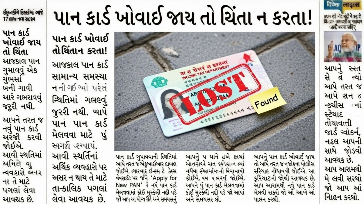 Lost PAN Card Apply Online